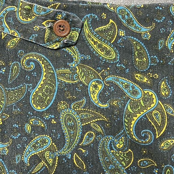 Vintage Denim Paisley Pattern Skirt - Picture 5 of 12